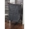 Hardware Resources Satin Nickel 18" Deep Pullout Canvas Hamper with Removable Laundry Bag POHS-18SN - alternate 5